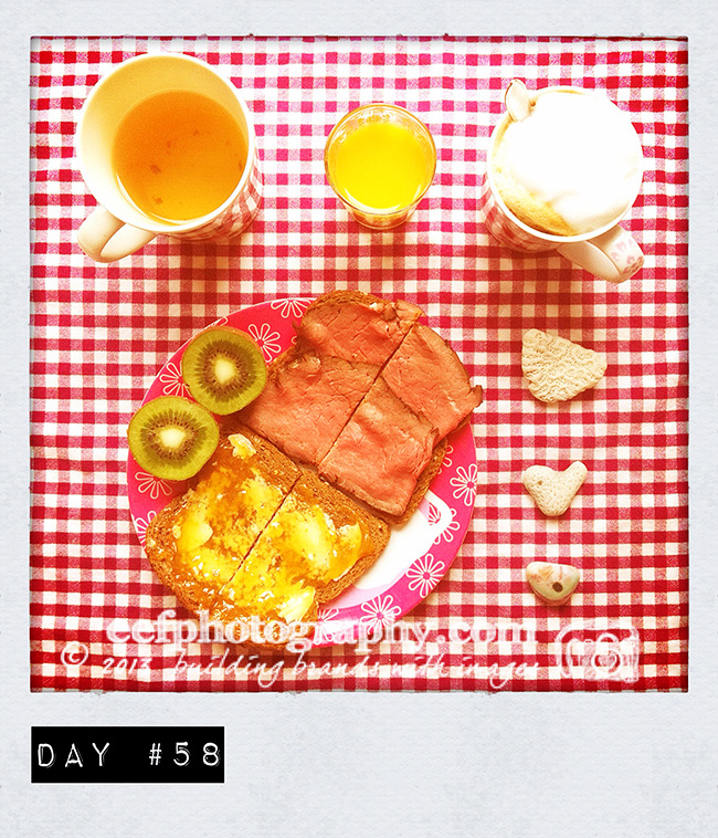 100 days of breakfast, personal project iphone photography