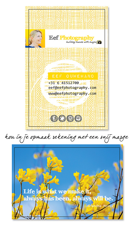 Gebruik een foto op je moo visite kaartje | personal branding | eefphotography | Blog #visitekaartje #personalbranding